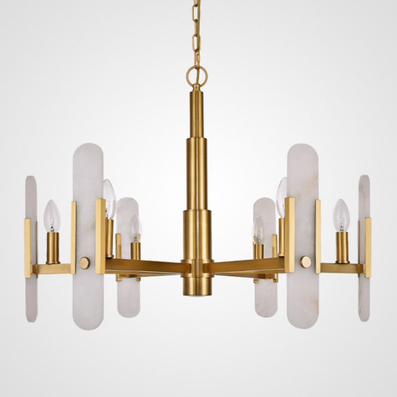 Люстра Kazaoir Chandelier Латунь Белый Люстра Kazaoir Chandelier Латунь Белый в Волгограде | Loft Concept