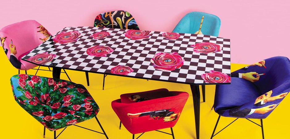 Обеденный стол Seletti Table Roses on check Обеденный стол Seletti Table Roses on check - Loft-Concept в Волгограде