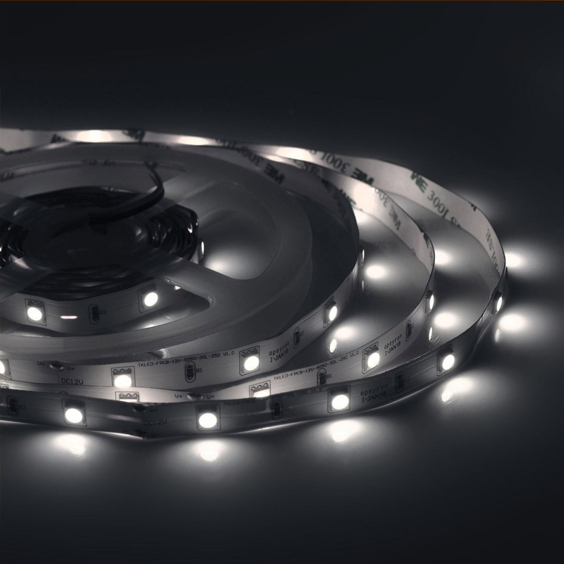 Светодиодная лента 7,2W/m 30LED/m 5050SMD холодный белый 5M Белый Светодиодная лента 7,2W/m 30LED/m 5050SMD холодный белый 5M Белый в Волгограде | Loft Concept