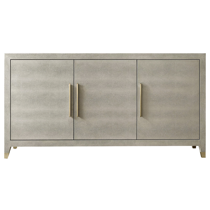 Комод серый скат Charles Stingray Texture chest of drawers Grey Золотой Серый в Волгограде | Loft Concept 