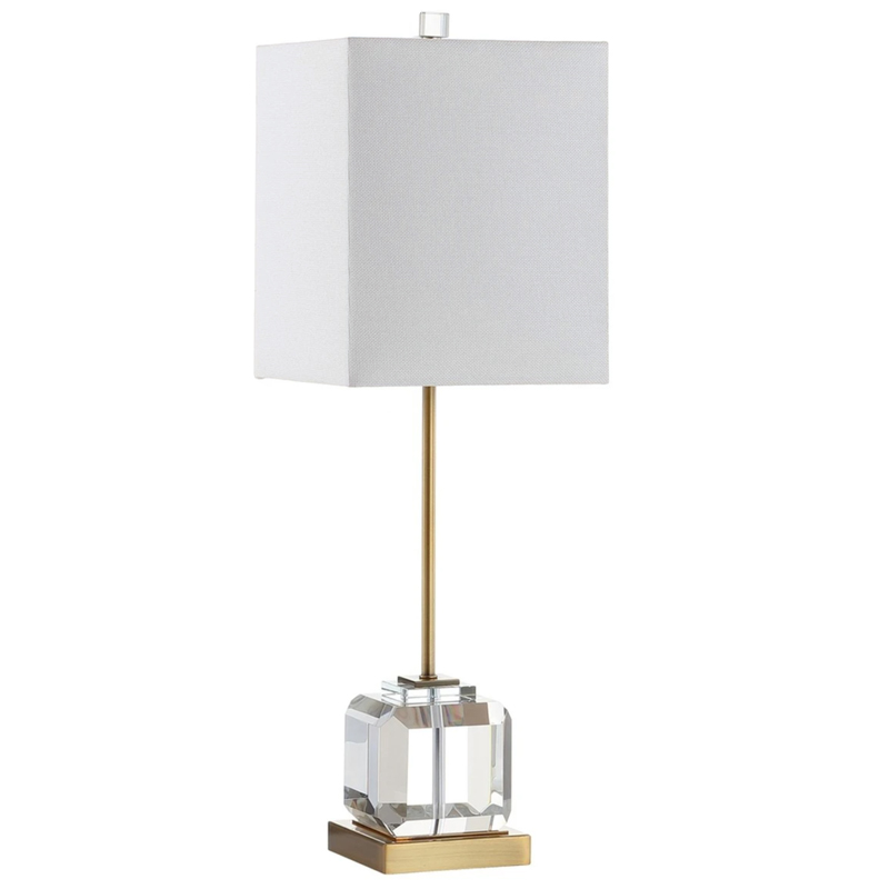 Настольная лампа Orabel Provence Table lamp Белый Прозрачное Стекло Латунь Настольная лампа Orabel Provence Table lamp Белый Прозрачное Стекло Латунь в Волгограде | Loft Concept