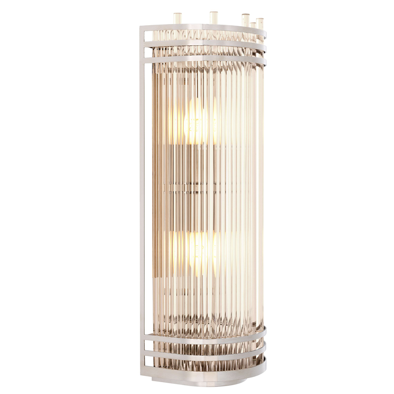 Бра Eichholtz Wall Lamp Gulf L Nickel Никель Прозрачный Бра Eichholtz Wall Lamp Gulf L Nickel Никель Прозрачный в Волгограде | Loft Concept