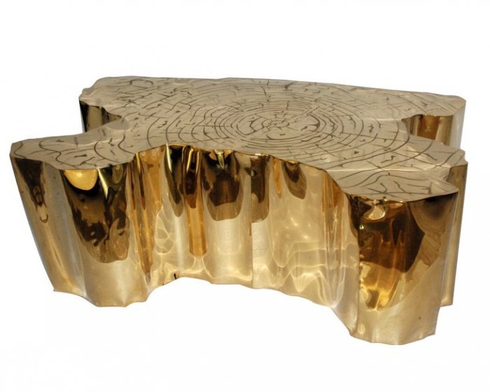 Дизайнерский кофейный стол Eden Table Золотой Дизайнерский кофейный стол Eden Table Золотой в Волгограде | Loft Concept