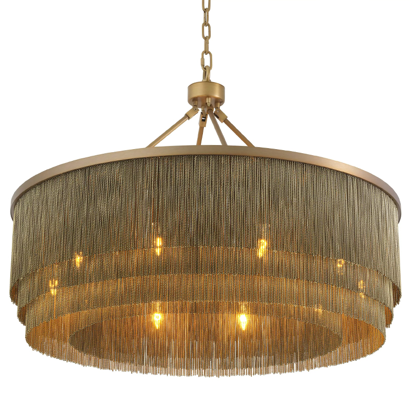 Люстра Eichholtz Chandelier Tissot L Brass Латунь в Волгограде | Loft Concept 