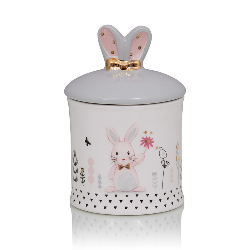 Ваза Kids Vase Bunny II Розовый пастельный Серый Ваза Kids Vase Bunny II Розовый пастельный Серый в Волгограде | Loft Concept