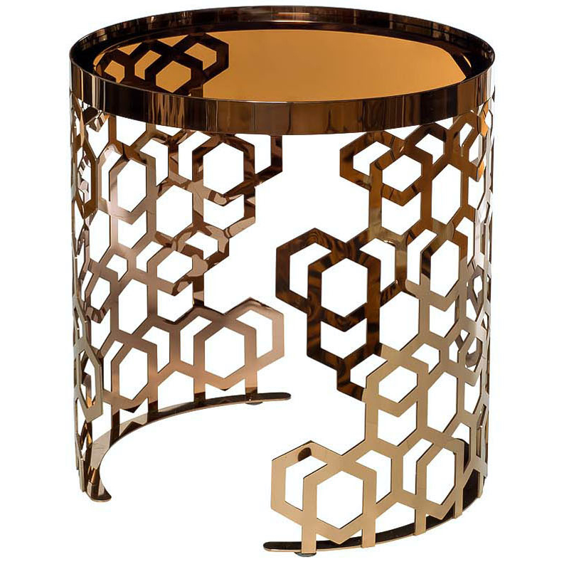 Стол Yen Geometry Table Pink Gold 50 Розовое золото Янтарь (Amber) Стол Yen Geometry Table Pink Gold 50 Розовое золото Янтарь (Amber) в Волгограде | Loft Concept