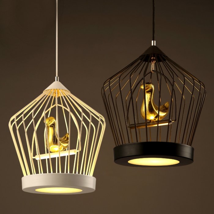 Подвесной светильник Cage Golden Bird Подвесной светильник Cage Golden Bird в Волгограде | Loft Concept