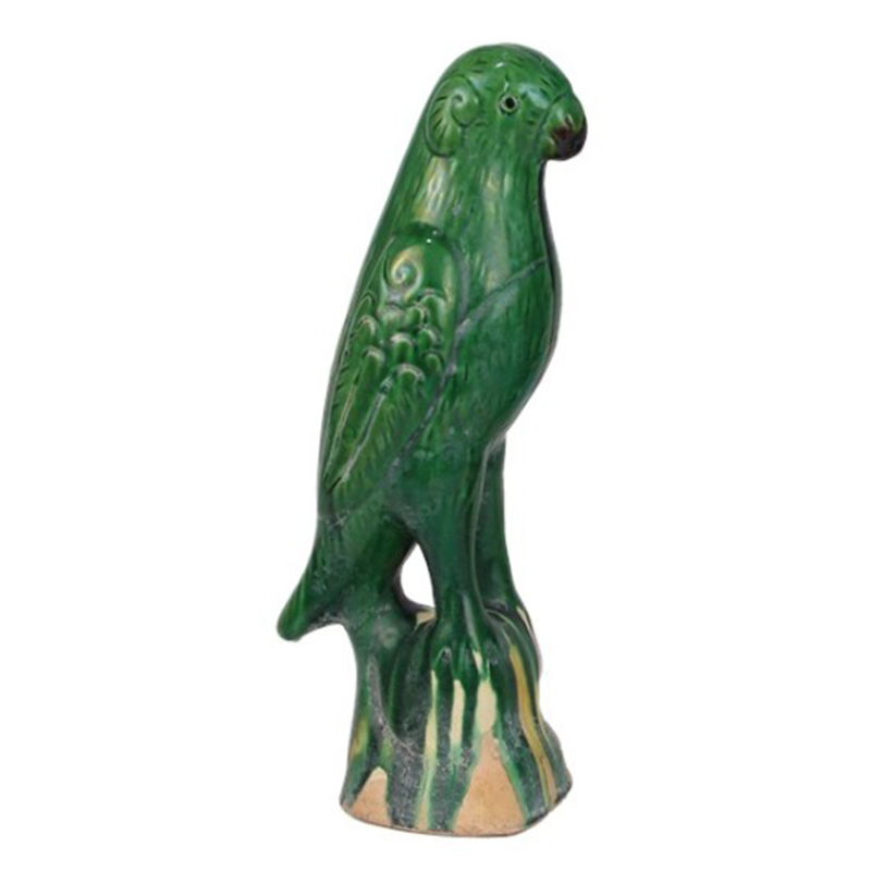Статуэтка Green Parrot Porcelain Зеленый Статуэтка Green Parrot Porcelain Зеленый в Волгограде | Loft Concept
