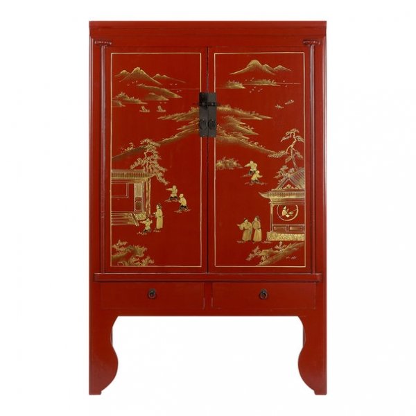Шкаф Chinese Deep Red Красный Шкаф Chinese Deep Red Красный в Волгограде | Loft Concept