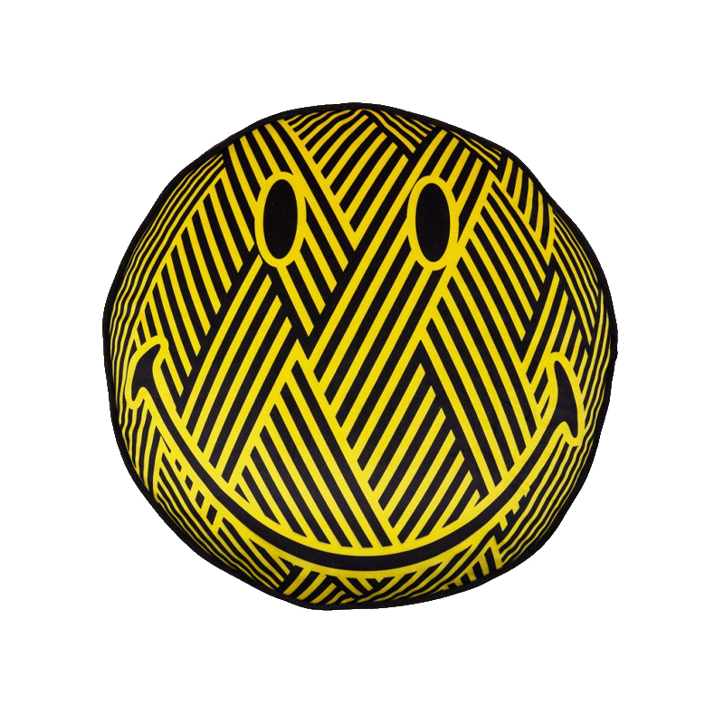 Подушка Zig-Zag Cushion Smiley Желтый Черный Подушка Zig-Zag Cushion Smiley Желтый Черный в Волгограде | Loft Concept