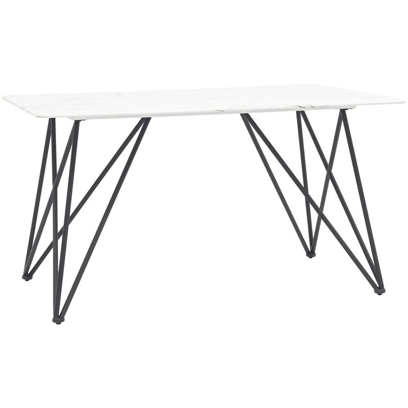 Стол обеденный Zisman Geometry №1 Белый Черный Стол обеденный Zisman Geometry №1 Белый Черный в Волгограде | Loft Concept