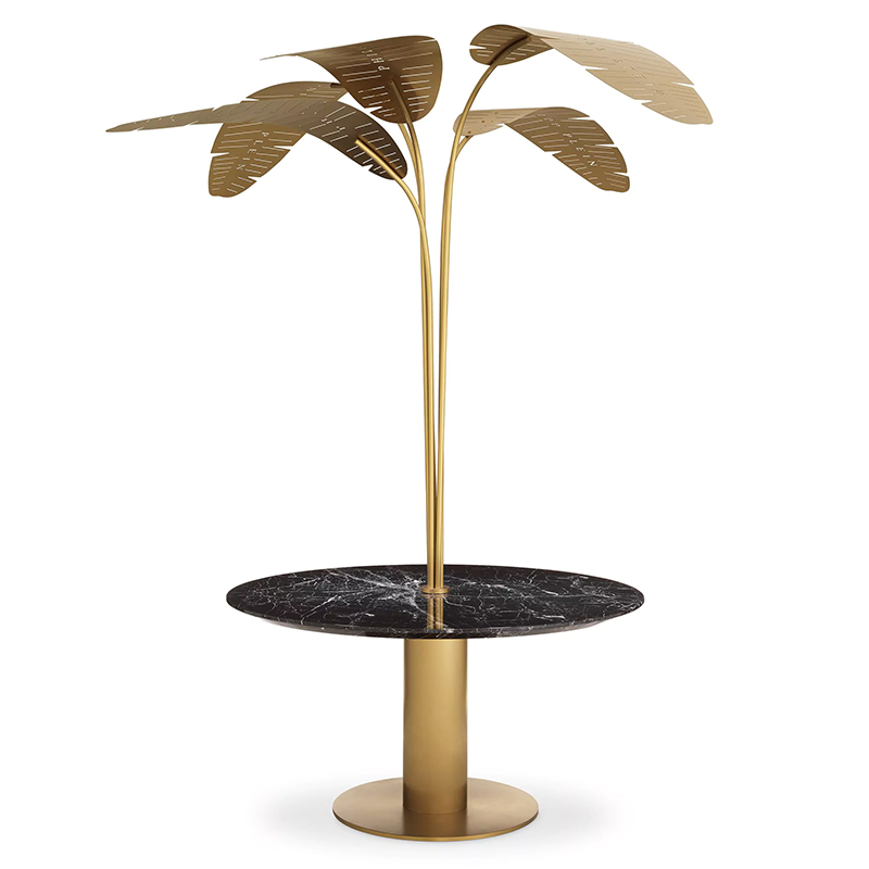 Круглый обеденный стол Philipp Plein Dining Table Palm Springs Золотой Черный Мрамор Nero Круглый обеденный стол Philipp Plein Dining Table Palm Springs Золотой Черный Мрамор Nero в Волгограде | Loft Concept
