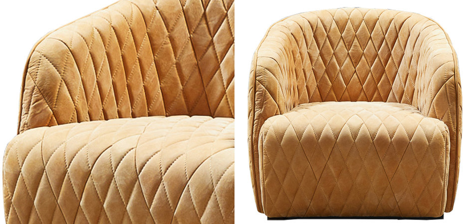 Кресло Rhombuses Upholstery Armchair Milk Caramel Кресло Rhombuses Upholstery Armchair Milk Caramel - Loft-Concept в Волгограде
