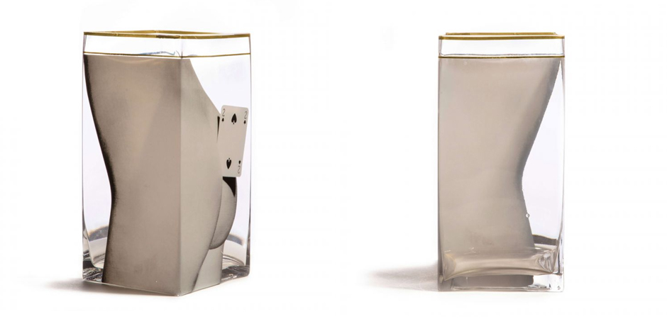 Ваза Glass vase big Two of Spades Ваза Glass vase big Two of Spades - Loft-Concept в Волгограде