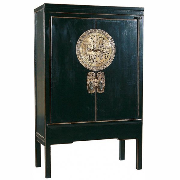 Китайский шкаф Chinese black cabinet Dynasty Ming Китайский шкаф Chinese black cabinet Dynasty Ming в Волгограде | Loft Concept