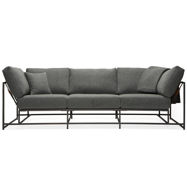 Диван Grey Wool Sofa Серый (Gray) Диван Grey Wool Sofa Серый (Gray) в Волгограде | Loft Concept
