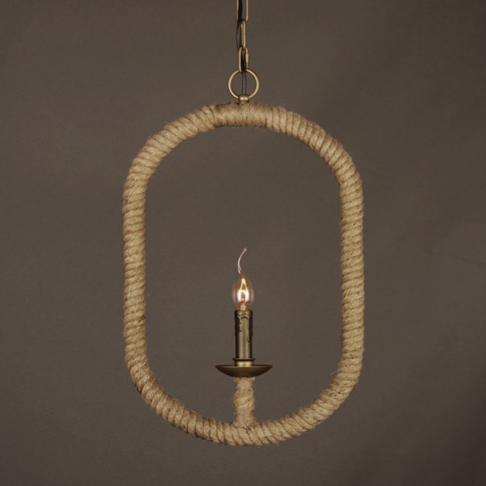 Подвесной светильник Oval Loft Rope Light Подвесной светильник Oval Loft Rope Light в Волгограде | Loft Concept