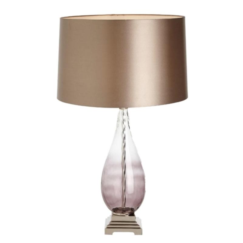 Настольная лампа Evonne Table Lamp Золотой Прозрачный фиолетовый Настольная лампа Evonne Table Lamp Золотой Прозрачный фиолетовый в Волгограде | Loft Concept