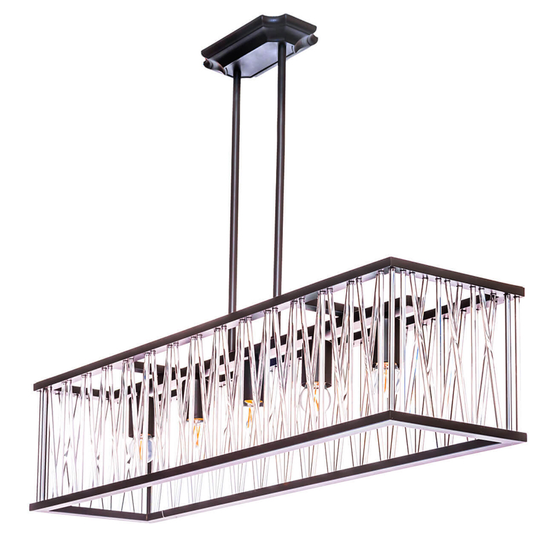Люстра Lamp Inside The Frame Rectangle Черный Люстра Lamp Inside The Frame Rectangle Черный в Волгограде | Loft Concept