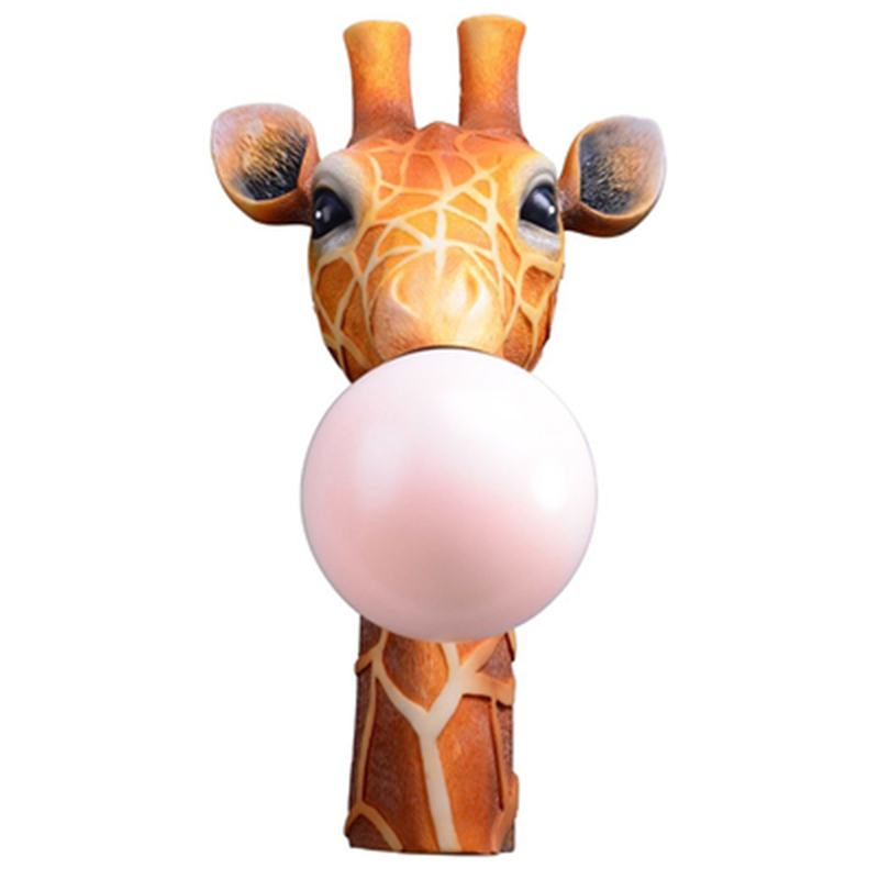 Бра для детской Жираф Bubble Gum Giraffe Wall Lamp Карамель Коричневый Розовый пастельный Бра для детской Жираф Bubble Gum Giraffe Wall Lamp Карамель Коричневый Розовый пастельный в Волгограде | Loft Concept