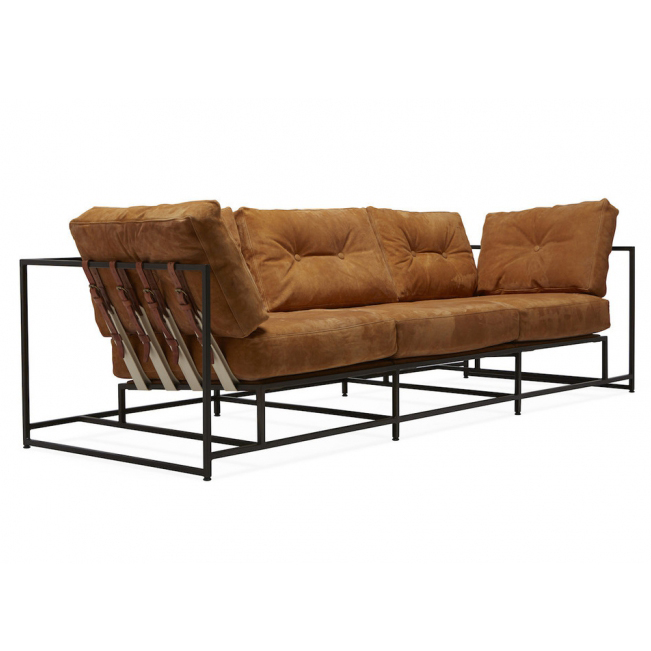 Диван Dirt Leather Sofa Коричневый Диван Dirt Leather Sofa Коричневый в Волгограде | Loft Concept