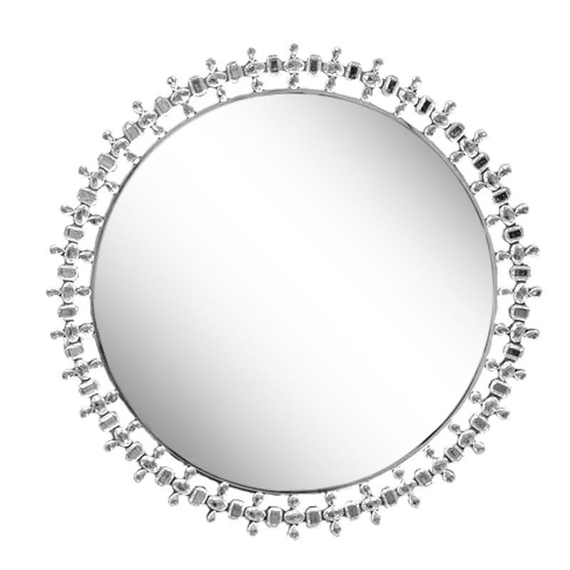 Зеркало Crystal Inserts Round Mirror Зеркало Crystal Inserts Round Mirror в Волгограде | Loft Concept