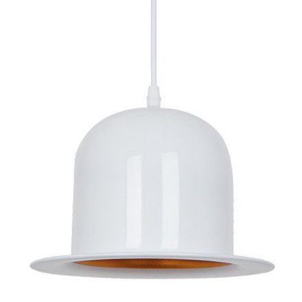 Подвесной светильник Pendant Lamp Banker Bowler Hat White II Белый Подвесной светильник Pendant Lamp Banker Bowler Hat White II Белый в Волгограде | Loft Concept