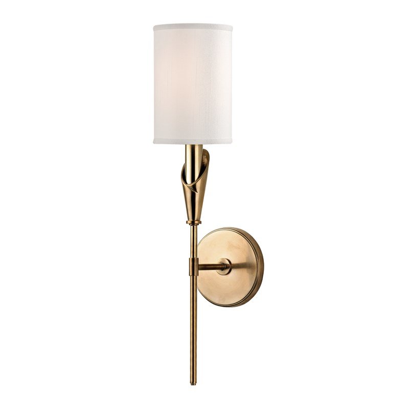 Настенный светильник Wall Sconce TATE 1311-AGB Латунь Белый Настенный светильник Wall Sconce TATE 1311-AGB Латунь Белый в Волгограде | Loft Concept