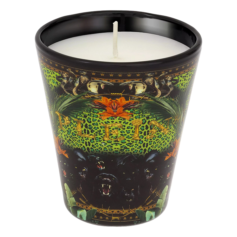 Свеча Philipp Plein Candle Jungle M Черный Мульти Свеча Philipp Plein Candle Jungle M Черный Мульти в Волгограде | Loft Concept