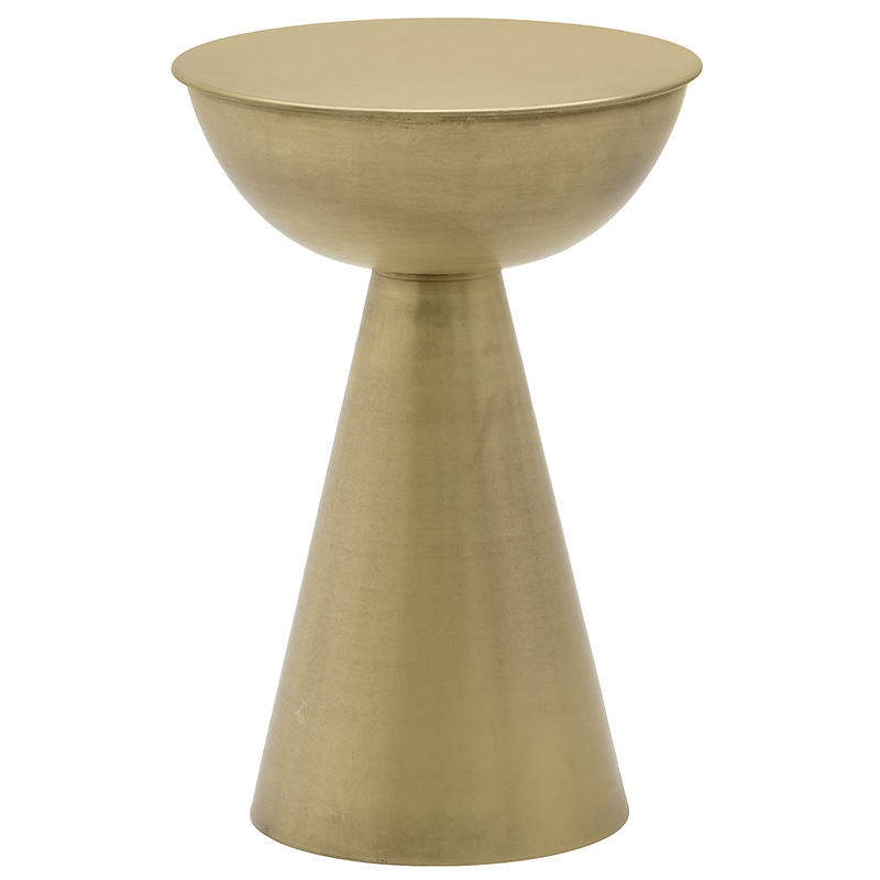Круглый металлический приставной столик Modern Caldron Metal Side Table Золотой Круглый металлический приставной столик Modern Caldron Metal Side Table Золотой в Волгограде | Loft Concept