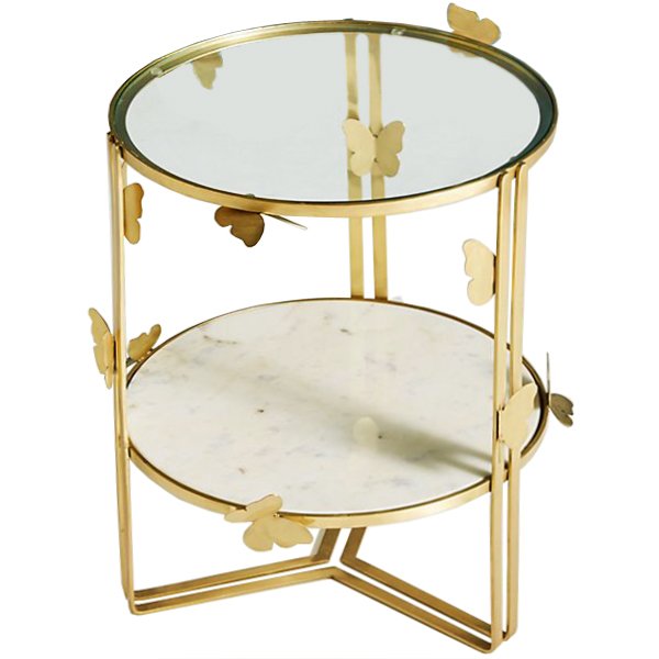 Приставной столик Butterflies Mariposa Side Table Золотой Приставной столик Butterflies Mariposa Side Table Золотой в Волгограде | Loft Concept