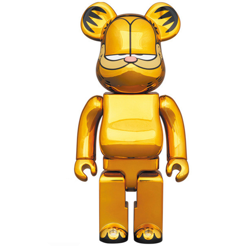 Статуэтка Bearbrick Garfield Глянцевое золото Статуэтка Bearbrick Garfield Глянцевое золото в Волгограде | Loft Concept