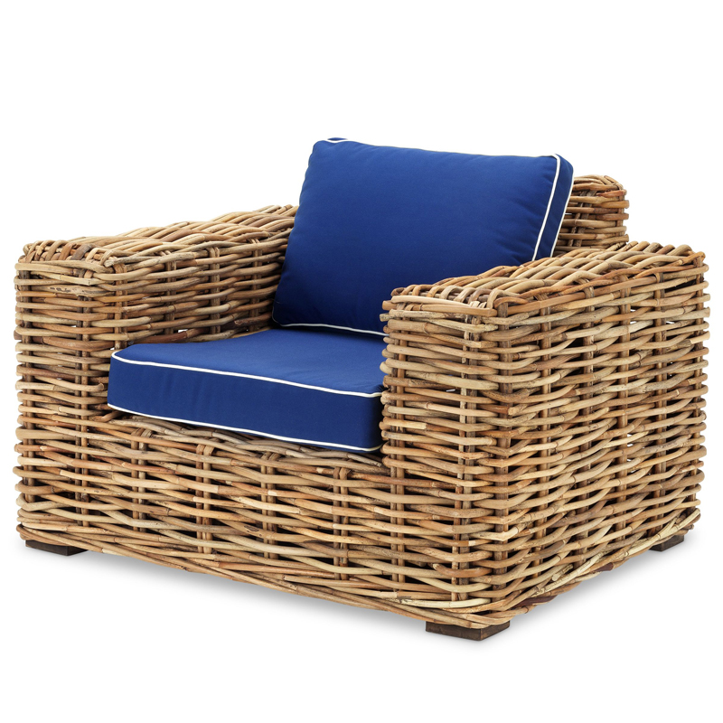 Кресло Eichholtz Chair Foster Древесина Синий Кресло Eichholtz Chair Foster Древесина Синий в Волгограде | Loft Concept