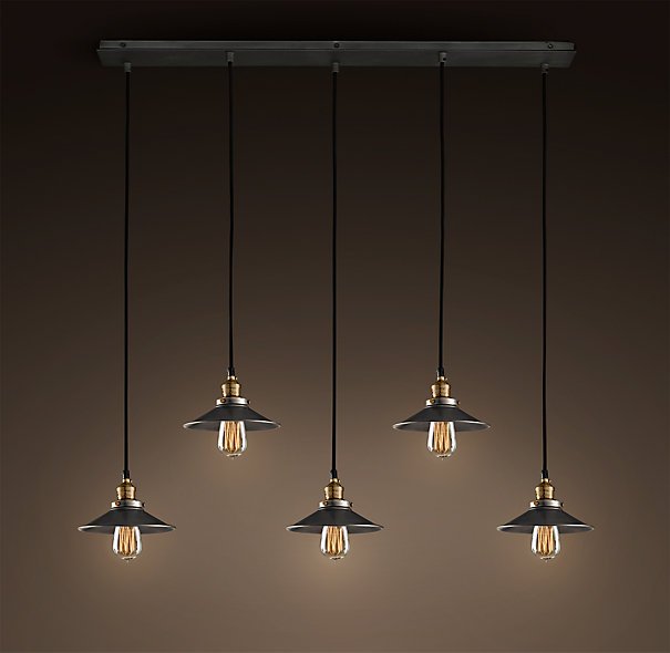 Люстра Loft Cone Pendant Line 5 Черный Люстра Loft Cone Pendant Line 5 Черный в Волгограде | Loft Concept