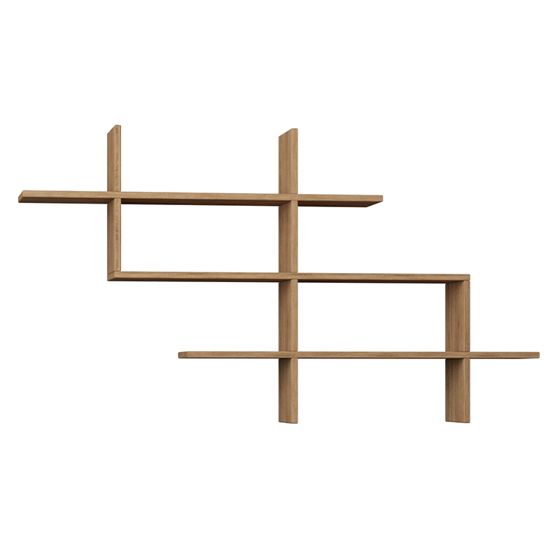 Полка фигурная подвесная цвета древесины HALIC BOOKCASE OAK Древесина Полка фигурная подвесная цвета древесины HALIC BOOKCASE OAK Древесина в Волгограде | Loft Concept