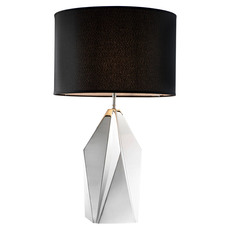 Настольная лампа Eichholtz Table Lamp Setai Nickel Никель Черный Настольная лампа Eichholtz Table Lamp Setai Nickel Никель Черный в Волгограде | Loft Concept