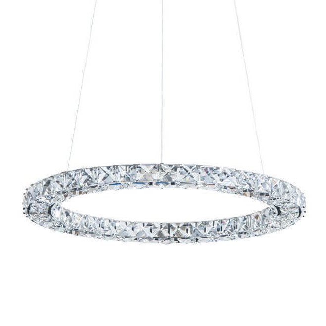 Люстра Crystal Ring Хром Прозрачный Люстра Crystal Ring Хром Прозрачный в Волгограде | Loft Concept