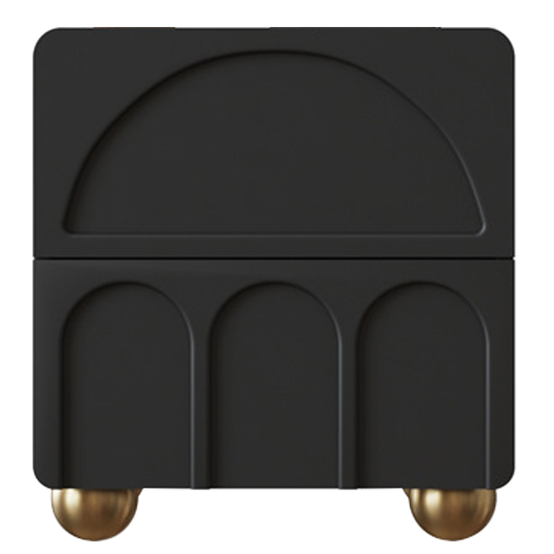 Тумба Arch Nightstand Black Черный Золотой Тумба Arch Nightstand Black Черный Золотой в Волгограде | Loft Concept