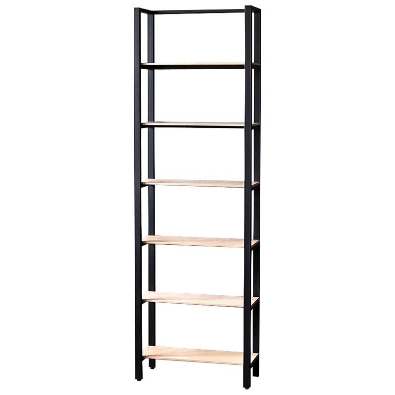 Стеллаж Webster Industrial Metal Rust Rack Черный Древесина Стеллаж Webster Industrial Metal Rust Rack Черный Древесина в Волгограде | Loft Concept