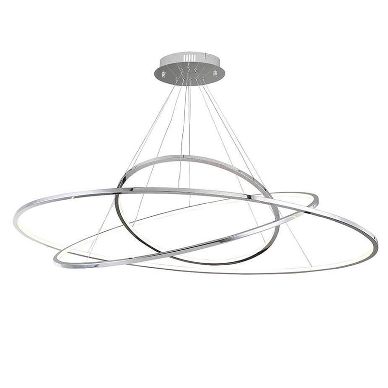 Люстра Plexus Ring Horizontal Trio Chrome Хром Люстра Plexus Ring Horizontal Trio Chrome Хром в Волгограде | Loft Concept