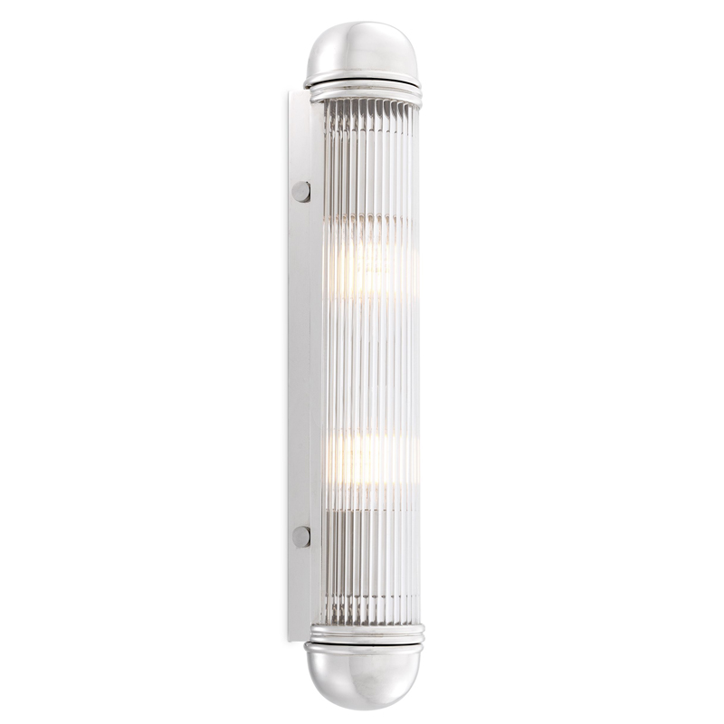 Бра Eichholtz Wall Lamp Auburn Nickel Никель Прозрачный Бра Eichholtz Wall Lamp Auburn Nickel Никель Прозрачный в Волгограде | Loft Concept
