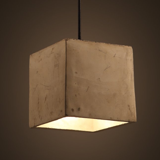 Подвесной светильник Art Concrete Cub Подвесной светильник Art Concrete Cub в Волгограде | Loft Concept