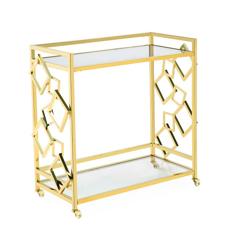 Приставной стол Serving Table gold Глянцевое золото Приставной стол Serving Table gold Глянцевое золото в Волгограде | Loft Concept