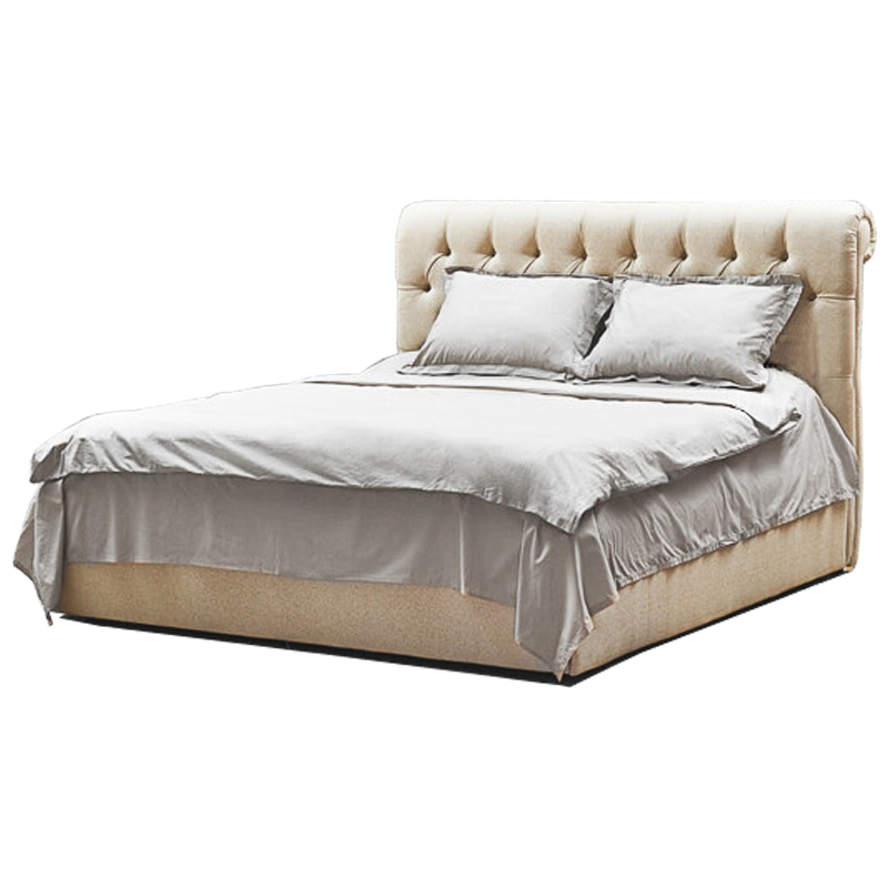 Кровать Beige Capitone Bed Бежевый Кровать Beige Capitone Bed Бежевый в Волгограде | Loft Concept