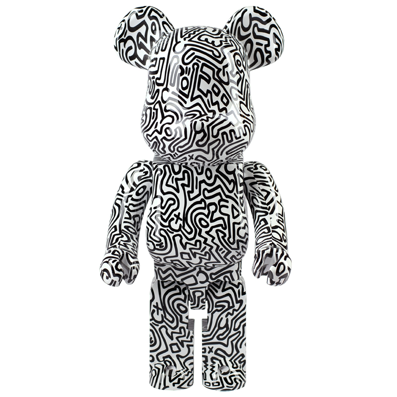 Статуэтка Bearbrick Keith Haring Ver. 4 Черно-белый Статуэтка Bearbrick Keith Haring Ver. 4 Черно-белый в Волгограде | Loft Concept