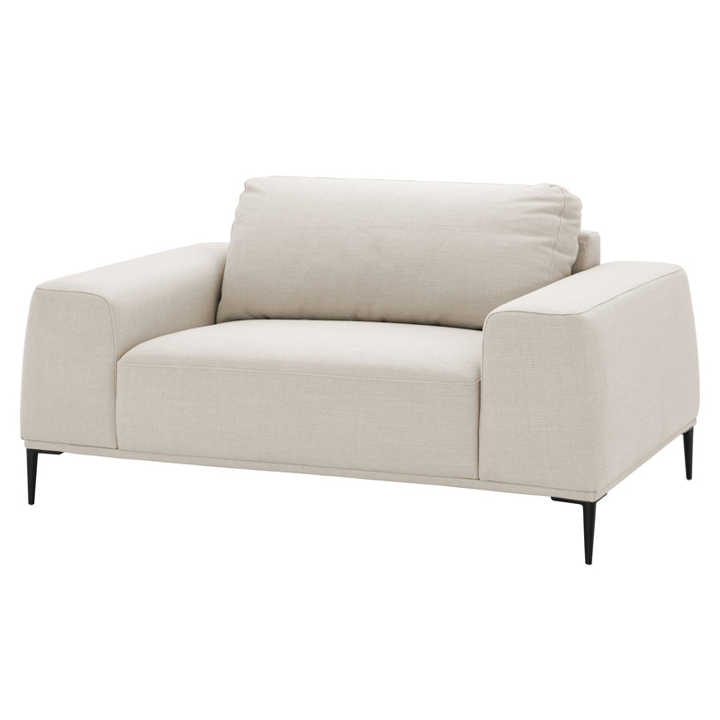 Кресло Eichholtz Loveseat Montado natural Молочный Черный в Волгограде | Loft Concept 
