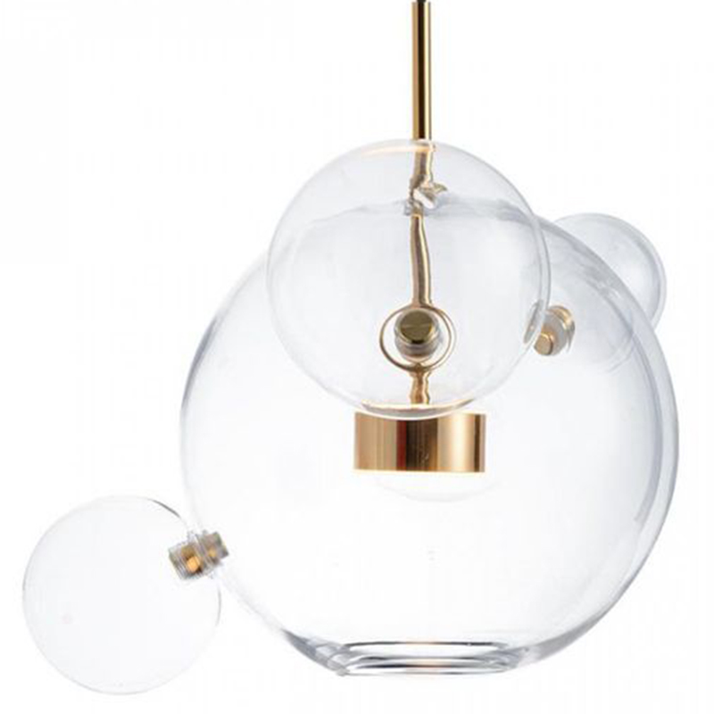 Подвесной Светильник Giopato & Coombes Bollr Pendant 4 BUBBLE LAMP золото Белый Золотой Прозрачное Стекло Подвесной Светильник Giopato & Coombes Bollr Pendant 4 BUBBLE LAMP золото Белый Золотой Прозрачное Стекло в Волгограде | Loft Concept