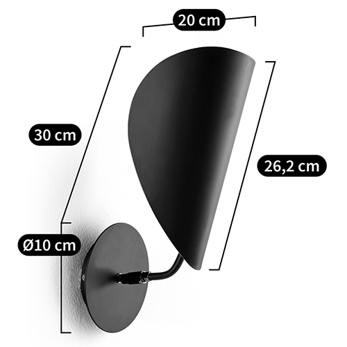Бра с поворотным плафоном Aracea Black Wall Lamp Бра с поворотным плафоном Aracea Black Wall Lamp в Волгограде