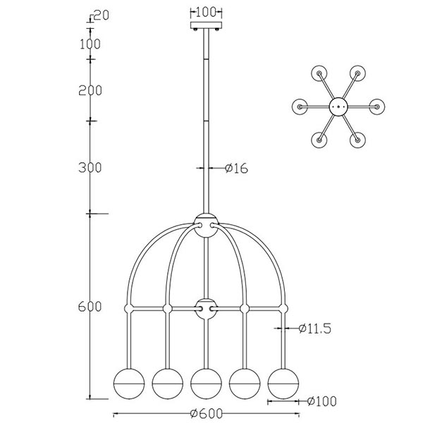 Люстра Heidy Bronze Chandelier 7 Люстра Heidy Bronze Chandelier 7 в Волгограде
