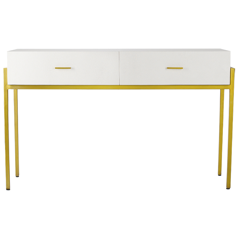 Консоль White Texture Stingray Console Белый Золотой в Волгограде | Loft Concept 